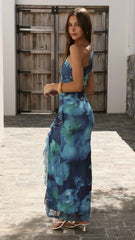Jennifer Maxi Dress - Blue Floral