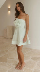 Elisa Strapless Mini Dress - Mint