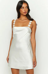 Love Bug White Mini Dress