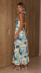 Alexis Maxi Dress - Blue Floral