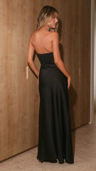 Drew Strapless Maxi Dress - Black