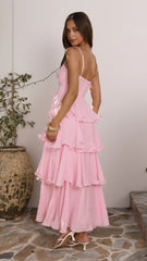 Elysia Maxi Dress - Pink