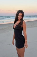 Oblivion Black Polka Dot Mini Dress