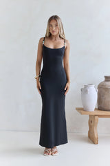 Dancing All Night Maxi Dress Black