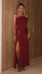 Desire Maxi Dress - Wine