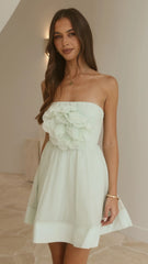 Elisa Strapless Mini Dress - Mint