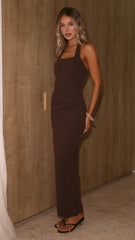 Tahls Maxi Dress - Chocolate