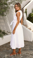 Laisha Midi Dress - White
