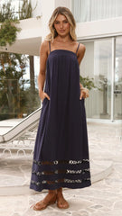 Claire Maxi Dress - Navy