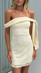 Yelena Mini Dress - Yellow
