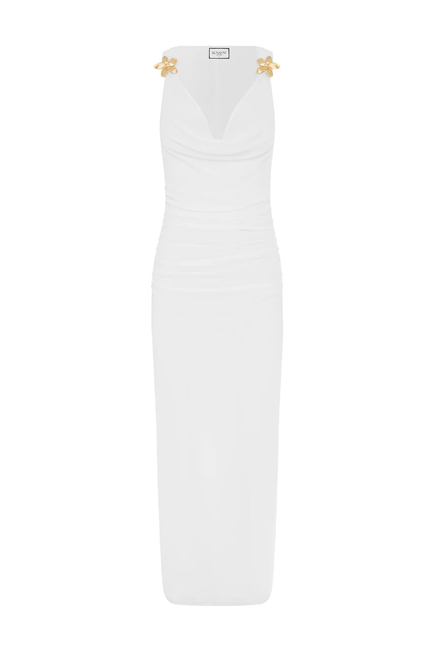 BALIN MIDI DRESS - WHITE