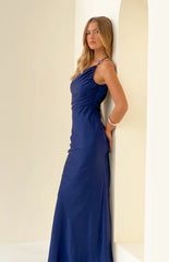Tina Navy Formal Maxi Dress