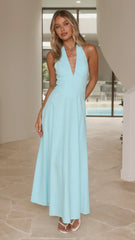 Skye Maxi Dress - Ice Blue