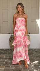 Oaklee Maxi Dress - Pink Floral