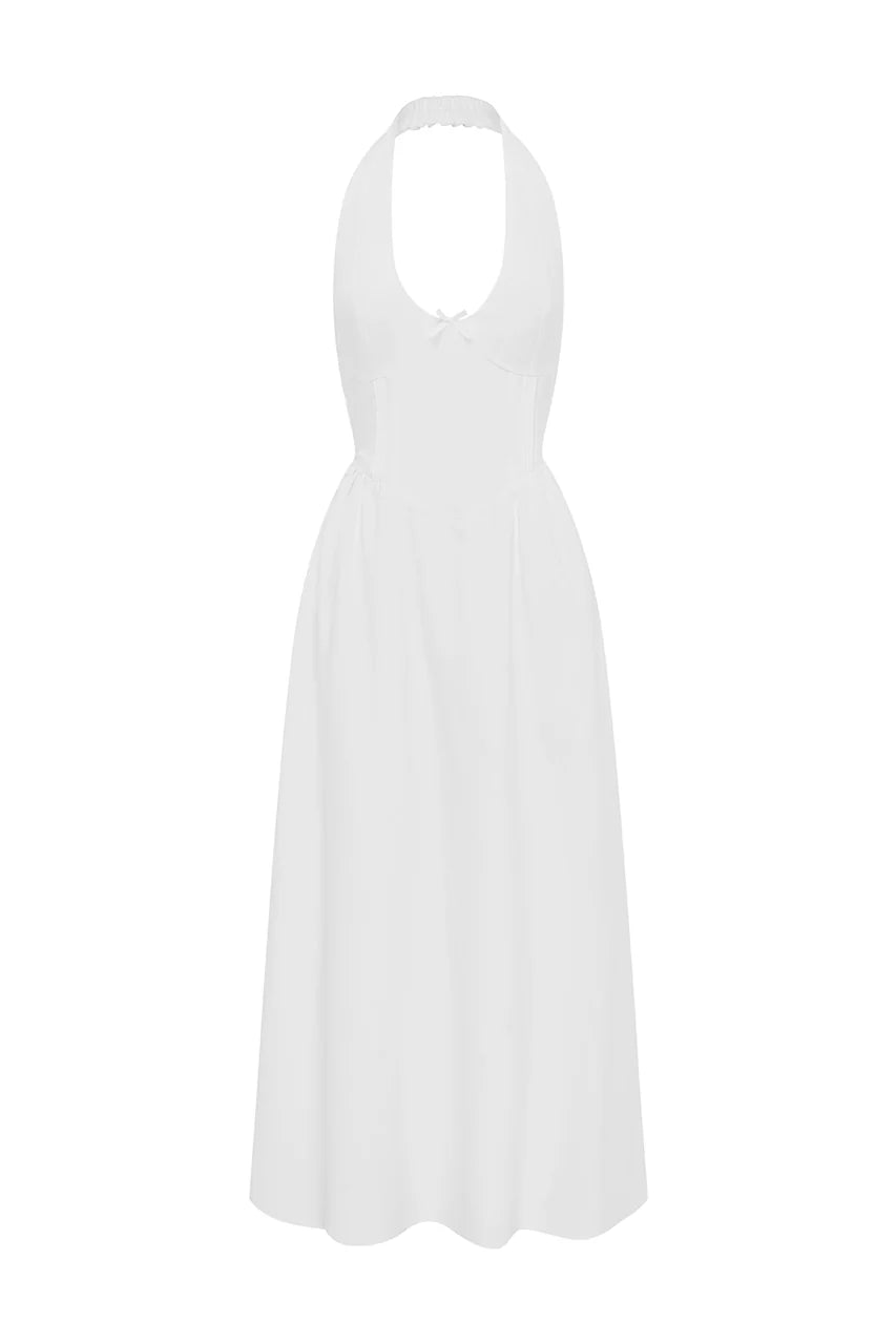 HENRIETTA MIDI DRESS - WHITE