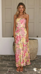 Mylee Maxi Dress - Pink/Yellow Floral
