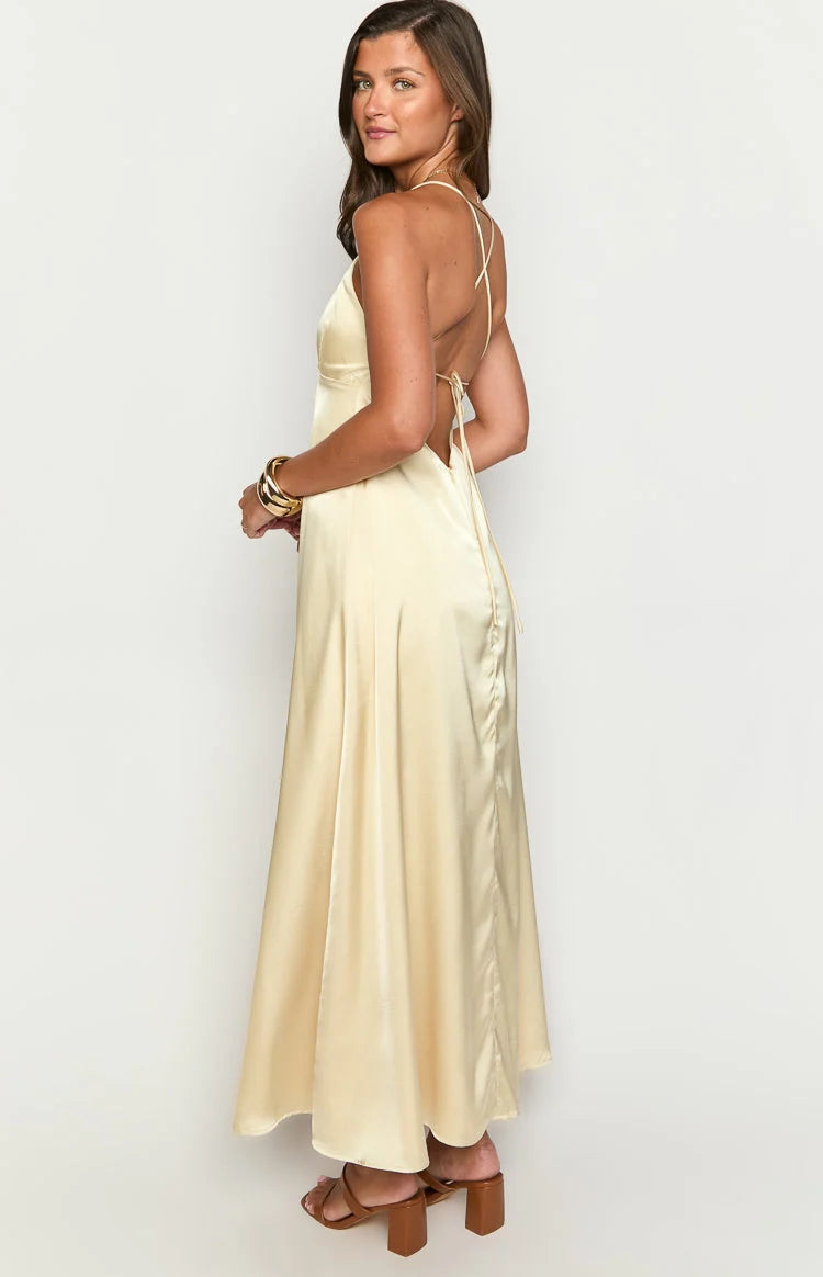 Nakita Yellow Maxi Dress