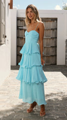 Elysia Maxi Dress - Blue