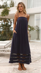 Claire Maxi Dress - Navy