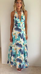 Alexis Maxi Dress - Blue Floral