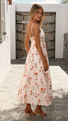 Suri Maxi Dress - Pink Floral