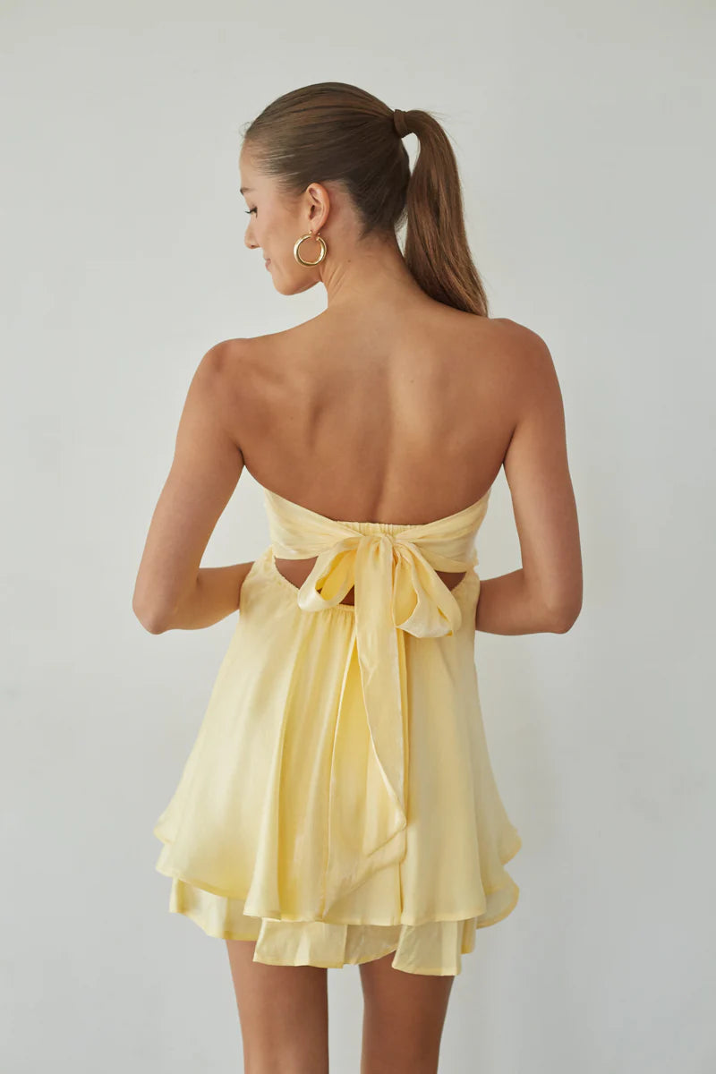 Gabby Twist Babydoll Dress