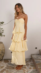 Elysia Maxi Dress - Yellow