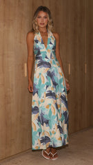 Alexis Maxi Dress - Blue Floral