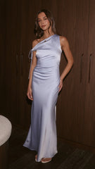 Sabrina One Shoulder Maxi Dress - Blue Bell