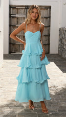 Elysia Maxi Dress - Blue