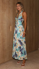 Alexis Maxi Dress - Blue Floral