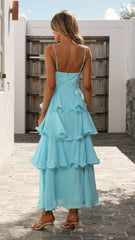 Elysia Maxi Dress - Blue
